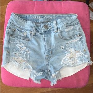 American Eagle distressed shorts